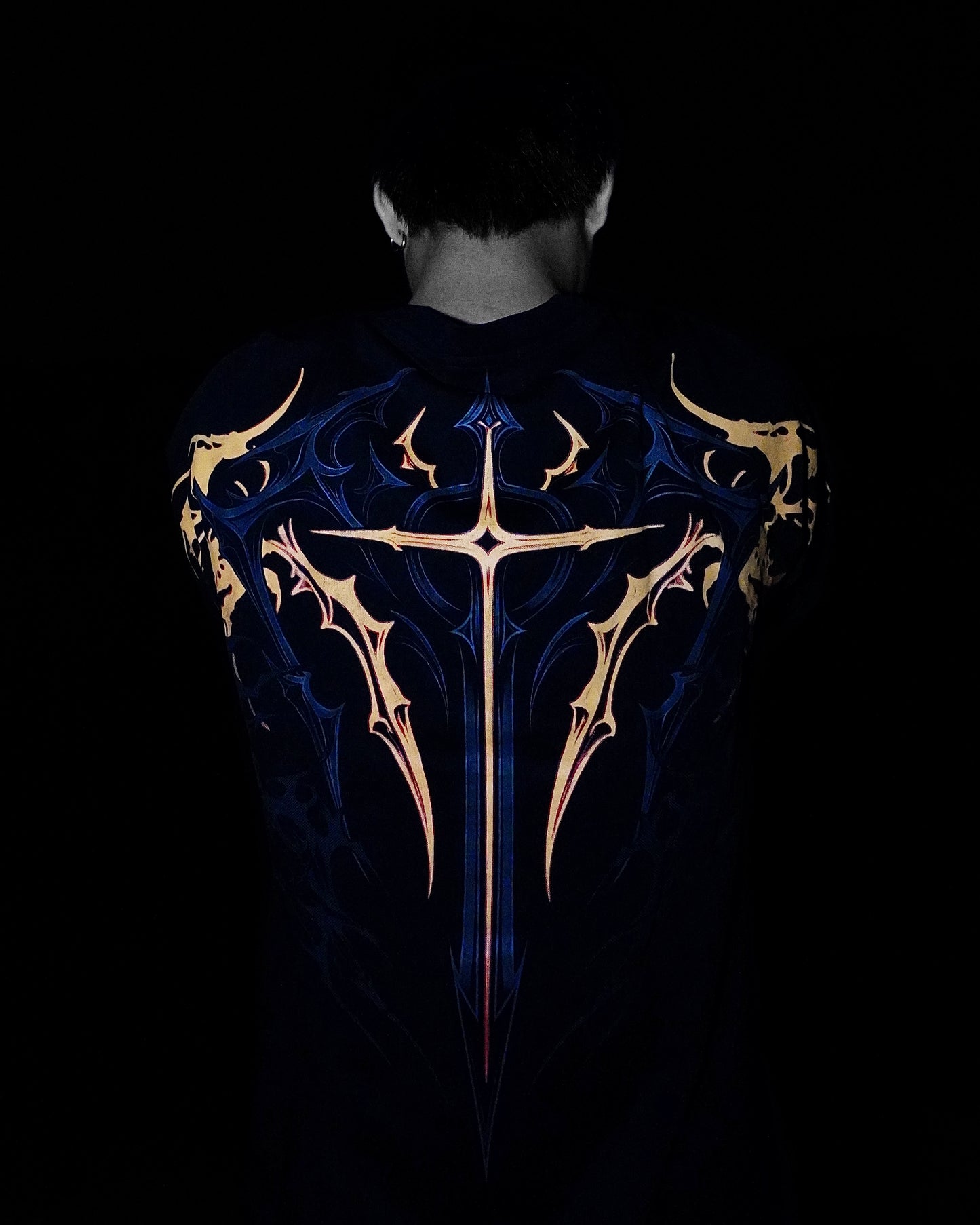 Holy Blade Oversized Tee - Volcanic Flame