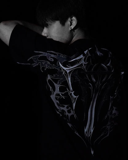 Holy Blade Oversized Tee - Ash White