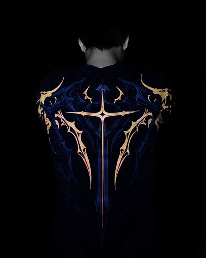 Holy Blade Oversized Tee - Volcanic Flame