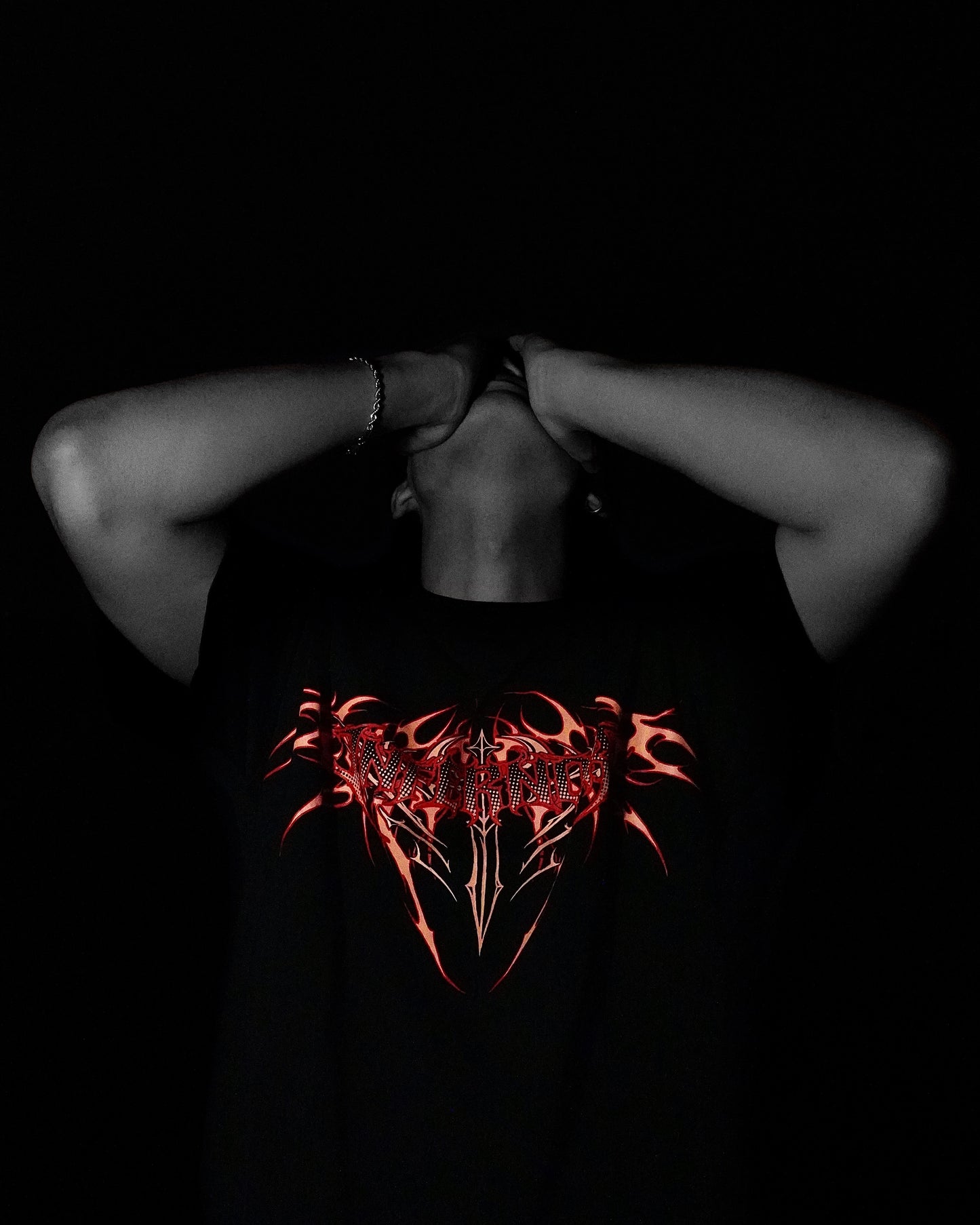 Holy Blade Oversized Tee - Volcanic Flame