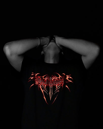 Holy Blade Oversized Tee - Volcanic Flame