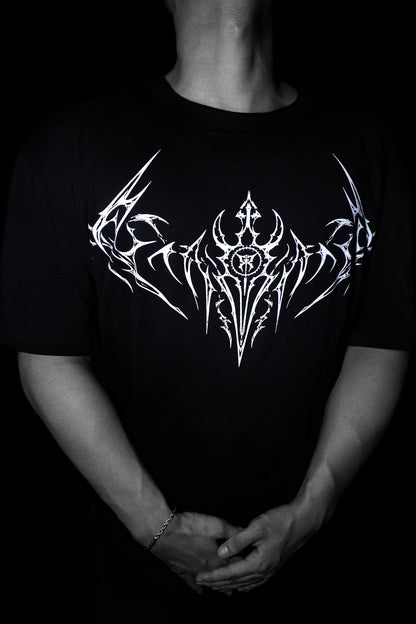 Netherblade Oversize Tee – Ash White
