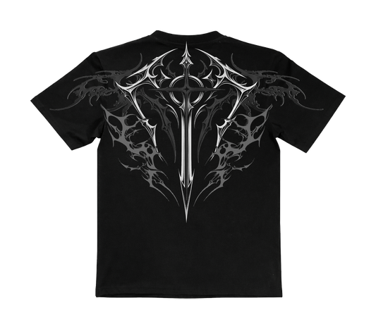 Holy Blade Oversized Tee - Ash White