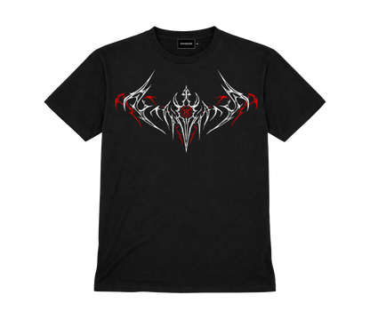 Netherblade Oversize Tee – Blood Ash